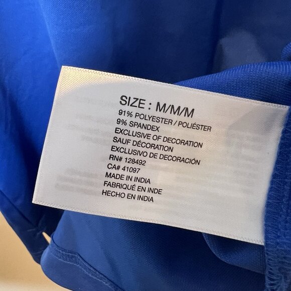 Greg Norman Polo Shirt Mens M Blue Trump Winery Logo Golf Performance NWT VA USA - Picture 8 of 9